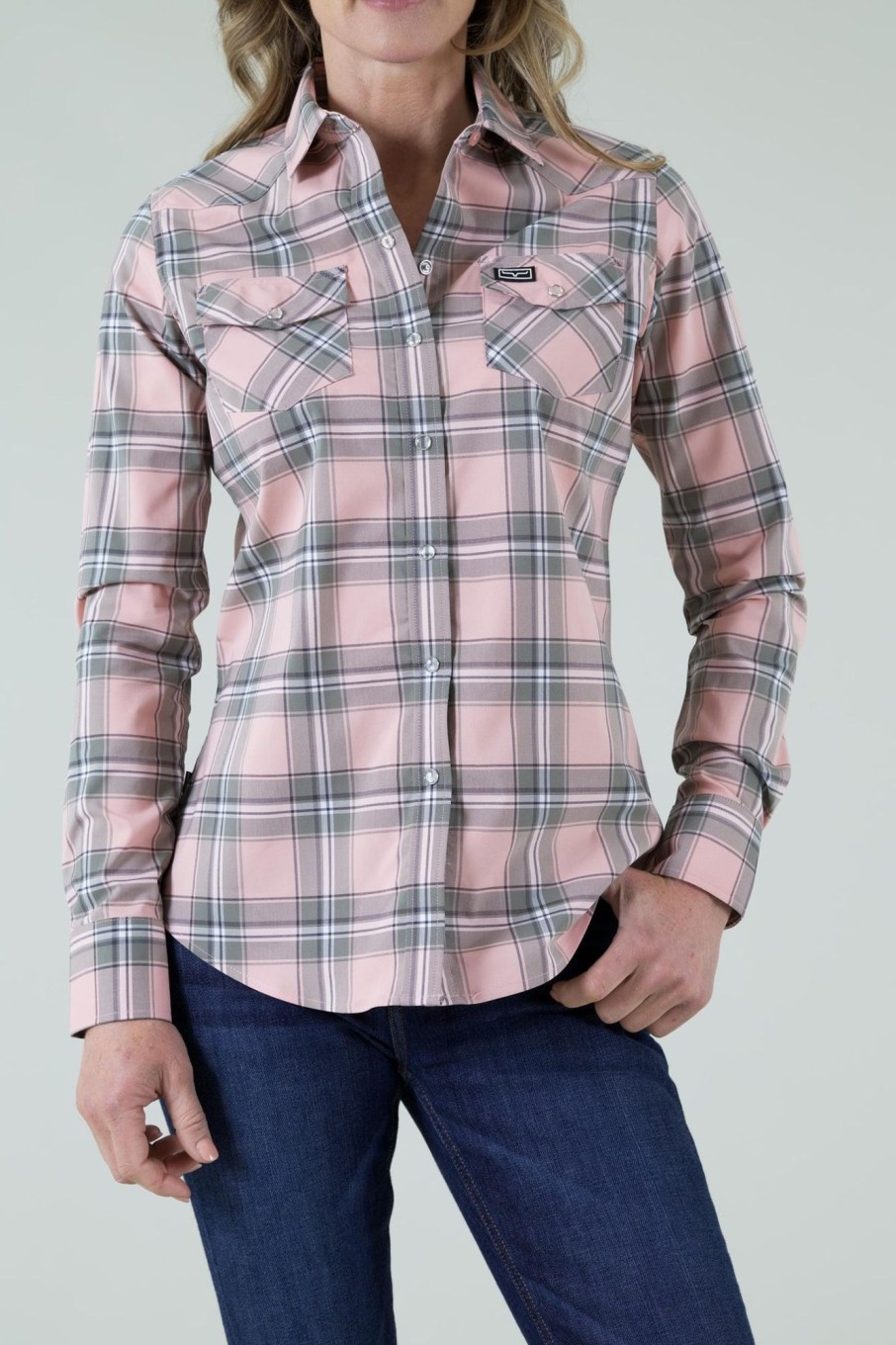 Women Kimes Ranch | Ladies Stroker Plaid Top