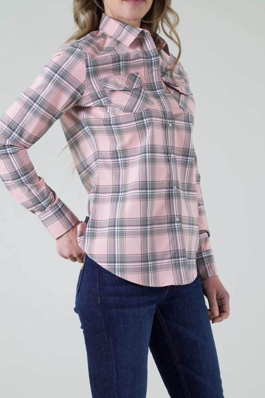 Women Kimes Ranch | Ladies Stroker Plaid Top