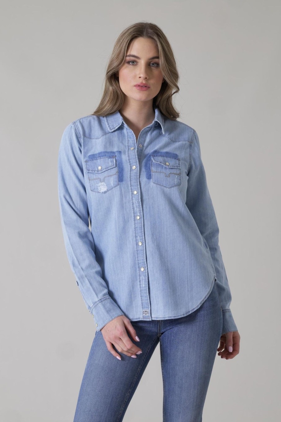 Women Kimes Ranch | Kaycee Denim Top