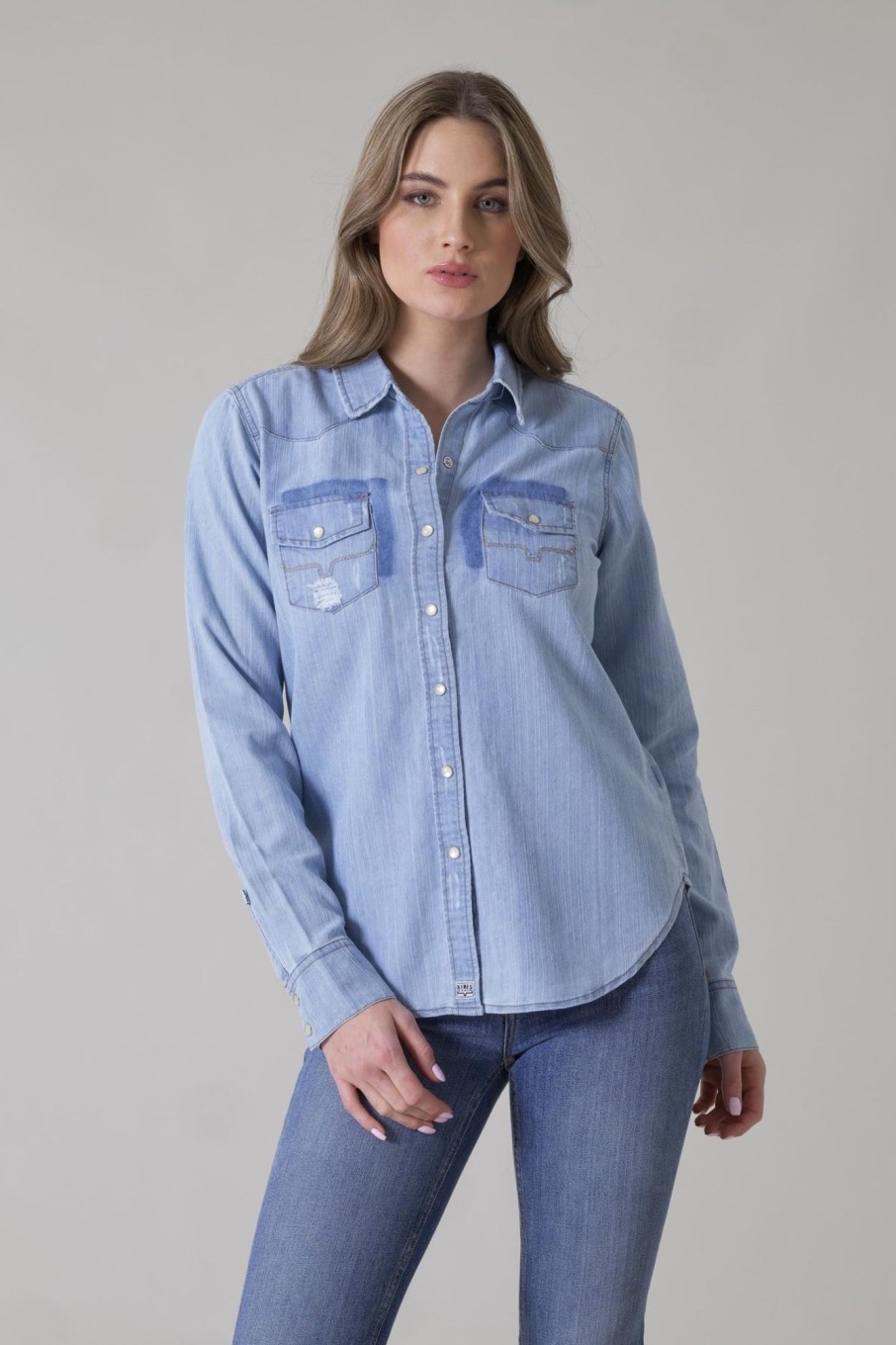 Women Kimes Ranch | Kaycee Denim Top